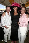 Trainer Michael Dowling, rider Anita Smith, and trainer Edd Lookingbill at the Hampton Classic Horse Show on September 5, 2004  in Bridgehampton, N.Y.<br> (photo by Rob Rich copyright 2004 516-676-3939)
