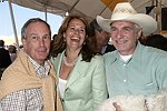 Mayor Bloomberg, Lorraine Bracco, and David Yurman at the Hampton Classic Horse Show on September 5, 2004  in Bridgehampton, N.Y.<br> (photo by Rob Rich copyright 2004 516-676-3939)