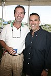 Christoper Robbins and George Hirsch at the Hampton Classic Horse Show on September 5, 2004  in Bridgehampton, N.Y.<br> (photo by Rob Rich copyright 2004 516-676-3939)