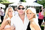 NEW YORK - MAY 29: Leah Danielle  and Jennie Micillo    with  RockStar David Lee Roth at the Hampton's Magazine Party at Jason Binn's Southampton residence on May 29, 2004<br>(photo by Rob Rich/Getty Images)
