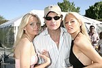 NEW YORK - MAY 29: Jennie Micillo and Leah Danielle  with  RockStar David Lee Roth at the Hampton's Magazine Party at Jason Binn's Southampton residence on May 29, 2004<br>(photo by Rob Rich/Getty Images)