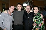 NEW YORK - MAY 29: Noah Teppenberg, Jason Binn, James Lipton, and Keda Kai at the Hampton's Magazine Party at Jason Binn's Southampton residence on May 29, 2004<br>(photo by Rob Rich/Getty Images)