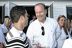 NEW YORK - MAY 29: Al Reynolds and  Kelsey Gramer  at the Hampton's Magazine Party at Jason Binn's Southampton residence on May 29, 2004<br>(photo by Rob Rich/Getty Images)