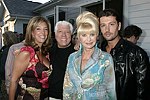 NEW YORK - MAY 29: Denise Rich, Dennis Basso, Ivana Trump, and Rossano Rubicondi at the Hampton's Magazine Party at Jason Binn's Southampton residence on May 29, 2004<br>(photo by Rob Rich/Getty Images)