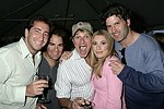 NEW YORK - MAY 29:Bradford Rand, John Cusimano  David Lee Roth, Gina Glickman, and Zack Posen at the Hampton's Magazine Party at Jason Binn's Southampton residence on May 29, 2004<br>(photo by Rob Rich/Getty Images)