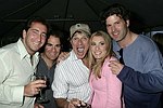 NEW YORK - MAY 29:Bradford Rand, John Cusimano  David Lee Roth, Gina Glickman, and Zack Posen at the Hampton's Magazine Party at Jason Binn's Southampton residence on May 29, 2004<br>(photo by Rob Rich/Getty Images)