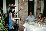 Belly Dancer  at the 1st. Anniversary of Jean Luc East  on 9-5-04 in Easthampton. photo by Rob Rich copyright 2004<br>516-676-3939<br>robwayne1@aol.com