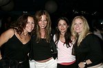 Beth Goldstein, Jill Zucker, Karen Kapnick, and Diane Fishman at the 1st. Anniversary of Jean Luc East  on 9-5-04 in Easthampton. photo by Rob Rich copyright 2004<br>516-676-3939<br>robwayne1@aol.com