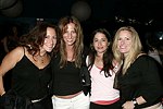 Beth Goldstein, Jill Zucker, Karen Kapnick, and Diane Fishman at the 1st. Anniversary of Jean Luc East  on 9-5-04 in Easthampton. photo by Rob Rich copyright 2004<br>516-676-3939<br>robwayne1@aol.com