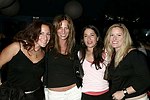 Beth Goldstein, Jill Zucker, Karen Kapnick, and Diane Fishman at the 1st. Anniversary of Jean Luc East  on 9-5-04 in Easthampton. photo by Rob Rich copyright 2004<br>516-676-3939<br>robwayne1@aol.com