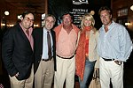 Ed &quotJean Luc&quot Kleefield, Jay Schneiderman, Pat Malloy,Christy Brinkley, and Peter Cook at JLXBistro for the &quotSave the Sign&quot benefit in Sag Harbor on 6-17-04. photo by Rob Rich copyright 2004<br>516-676-3939 robwayne1@aol.com<br>112 12th. AVe, Sea Cliff, N.Y.11579