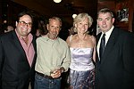 Ed &quotJean Luc&quot Kleefield, Roy Scheider, Brenda Siemer, and Mayor Ed Deyermond at JLXBistro for the &quotSave the Sign&quot benefit in Sag Harbor on 6-17-04. photo by Rob Rich copyright 2004<br>516-676-3939 robwayne1@aol.com<br>112 12th. AVe, Sea Cliff, N.Y.11579