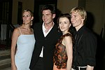 NEW YORK - JUNE 15:Megan Marshall, Aiden Turner,Irina Dvorovenko & Maxim Belotserkovsky  at the 80th.birthday celebration of famed restaruanteur GEORGE LANG at Cafe des Artistes<br>in Manhattan on June 15, 2004.<br>photo by Rob Rich copyright 2004 516-676-3939
