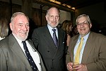NEW YORK - JUNE 15: Charles Sigety, Ronald Lauder,and Ed Bleier at the 80th.birthday celebration of famed restaruanteur GEORGE LANG at Cafe des Artistes<br>in Manhattan on June 15, 2004.<br>photo by Rob Rich copyright 2004 516-676-3939