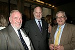NEW YORK - JUNE 15: Charles Sigety, Ronald Lauder,and Ed Bleier at the 80th.birthday celebration of famed restaruanteur GEORGE LANG at Cafe des Artistes<br>in Manhattan on June 15, 2004.<br>photo by Rob Rich copyright 2004 516-676-3939