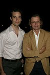 Benjamin Millepied, Mikhail Baryshnikov <br>at the Morris Center Dance Institute Dinner Dance in Bridgehampton on 8-27-05. photo by Rob Rich copyright 2005 516-676-3939 robwayne1@aol.com