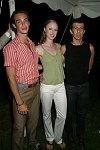 Tyler Angle, Tess Reizhlen, Adonis Foniakakis<br>at the Morris Center Dance Institute Dinner Dance in Bridgehampton on 8-27-05. photo by Rob Rich copyright 2005 516-676-3939 robwayne1@aol.com