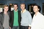  Chris Poone, Patrick McGregor, Malcolm Carfrae, and  Manel Garcia at the Notebook movie premiere in Sag Harbor on 6-5-04<br>photo by Rob Rich copyright 2004   516-676-3939