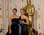 Academy Award�-winner Kate Winslet (right) with presenter Marion Cotillard backstage at the 81st Academy Awards� are presented live on the ABC Television network from The Kodak Theatre in Hollywood, CA, Sunday, February 22, 2009.