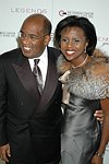 Al Roker and Deborah Roberts at the 10th.Anniversary of the Ovarian Cancer Research Fund at the Metropolitan Pavillion on November 4, 2004 in Manhattan, N.Y <br>(photo by Rob Rich/ The Everett Collection)