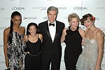 Janine Green, Faith Kates Kogan, Terry Lundgren, Cathleen Black and Milla Jovovich at the 10th.Anniversary of the Ovarian Cancer Research Fund at the Metropolitan Pavillion on November 4, 2004 in Manhattan, N.Y <br>(photo by Rob Rich/ The Everett Collection)