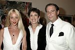 Dana Stubgen, Beth Rudin DeWoody, and Howard Blum  at the Parrish Art Museum's Midsummer   Gala in Southampton, N.Y. on July 17, 2004. photo by Rob Rich copyright 2004 516-676-3939 robwayne1@aol.com 112 12th. Ave, Sea Cliff, N.Y. 11579 USA