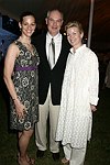 Melissa Stanley, Chappy Morris, and Leighton Cendler at the Parrish Art Museum's Midsummer   Gala in Southampton, N.Y. on July 17, 2004. photo by Rob Rich copyright 2004 516-676-3939 robwayne1@aol.com 112 12th. Ave, Sea Cliff, N.Y. 11579 USA