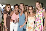 Fabiola Bracasa, Monica Reese, Courtney Houghton, Michelle Smith, and Anne Lise Peterson at the Mercedes Benz Polo Challenge on July 17, 2004 in Bridgehampton, N.Y.  photo by Rob Rich copyright 2004<br>516-676-3939 robwayne1@aol.com