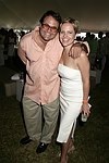 Ed 'Jean Luc' Kleefield and Emily Connor  at the Mercedes Benz Polo Challenge on July 17, 2004 in Bridgehampton, N.Y.  photo by Rob Rich copyright 2004<br>516-676-3939 robwayne1@aol.com
