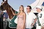 Jessica Alba , Dr. Howard Sobel, and Facundo Pierres at the Mercedes Benz Polo Challenge on July 17, 2004 in Bridgehampton, N.Y.  photo by Rob Rich copyright 2004<br>516-676-3939 robwayne1@aol.com