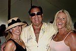 Ramona Singer, Alan Beeber, and Edie Kirk  at the Mercedes Benz Polo Challenge on July 17, 2004 in Bridgehampton, N.Y.  photo by Rob Rich copyright 2004<br>516-676-3939 robwayne1@aol.com
