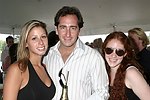 Alana Hartley, Bradford Rand, and Alison Zimmerman  at the Mercedes Benz Polo Challenge on July 17, 2004 in Bridgehampton, N.Y.  photo by Rob Rich copyright 2004<br>516-676-3939 robwayne1@aol.com