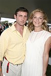 Dan Abrams and Elisabeth Rohm at the Mercedes Benz Polo Challenge on July 17, 2004 in Bridgehampton, N.Y.  photo by Rob Rich copyright 2004<br>516-676-3939 robwayne1@aol.com