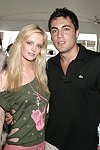 Lydia Hearst and Fabian Basabe  at the Mercedes Benz Polo Challenge on July 17, 2004 in Bridgehampton, N.Y.  photo by Rob Rich copyright 2004<br>516-676-3939 robwayne1@aol.com