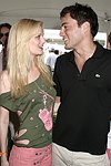 Lydia Hearst and Fabian Basabe  at the Mercedes Benz Polo Challenge on July 17, 2004 in Bridgehampton, N.Y.  photo by Rob Rich copyright 2004<br>516-676-3939 robwayne1@aol.com