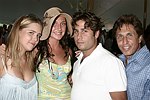 Irene Annisimova, Anna Annisimova, Mike Heller, and Mark Heller  at the Mercedes Benz Polo Challenge on July 17, 2004 in Bridgehampton, N.Y.  photo by Rob Rich copyright 2004<br>516-676-3939 robwayne1@aol.com