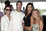  Monique Moral, Justin Miller, MJ, and Jennifer Cohen  at the Mercedes Benz Polo Challenge on July 17, 2004 in Bridgehampton, N.Y.  photo by Rob Rich copyright 2004<br>516-676-3939 robwayne1@aol.com