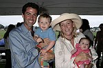  Tim, Gus,Carole, and Dabney Reed at the Mercedes Benz Polo Challenge on 7-24-04 in Bridgehamton, N.Y.  photo by Rob Rich copyright 2004<br>516-676-3939  robwayne1@aol.com