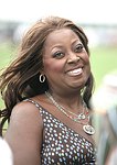 Star Jones  at the Mercedes Benz Polo Challenge on 7-24-04 in Bridgehamton, N.Y.  photo by Rob Rich copyright 2004<br>516-676-3939  robwayne1@aol.com