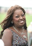 Star Jones  at the Mercedes Benz Polo Challenge on 7-24-04 in Bridgehamton, N.Y.  photo by Rob Rich copyright 2004<br>516-676-3939  robwayne1@aol.com