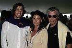 Nacho Figueroa,Jemilah Afshar,and Neil Hirsch  at the Mercedes Benz Polo Challenge on 7-24-04 in Bridgehamton, N.Y.  photo by Rob Rich copyright 2004<br>516-676-3939  robwayne1@aol.com