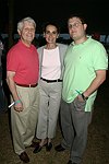 Bill, Jane, and Gregg Beinin at the Mercedes Benz Polo Challenge on 8-21-04.  <br>photo by Rob Rich copyright 2004 516-676-3939  robwayne1@aol.com