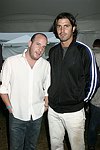 Noah Teppenberg and Nacho Figueroa at the Mercedes Benz Polo Challenge on 8-21-04.  <br>photo by Rob Rich copyright 2004 516-676-3939  robwayne1@aol.com