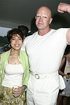 Leila Pinto and Mr.Clean at the Mercedes Benz Polo Challenge on 8-21-04.  <br>photo by Rob Rich copyright 2004 516-676-3939  robwayne1@aol.com