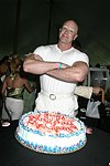 Celebrating his birthday  at the Mercedes Benz Polo Challenge on 8-21-04.  <br>photo by Rob Rich copyright 2004 516-676-3939  robwayne1@aol.com