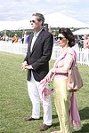 Jim Taylor and Pamela Fiore from Town and Country Magazine  at the Mercedes Benz Polo Challenge on Bridgehamtpon, N.Y. on 8-7-04.<br>photo by Rob Rich copyright 2004<br>516-676-3939<br>robwayne1@aol.com