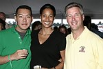 Jim Shi, Eden Williams, and Darren  at the Mercedes Benz Polo Challenge on Bridgehamtpon, N.Y. on 8-7-04.<br>photo by Rob Rich copyright 2004<br>516-676-3939<br>robwayne1@aol.com