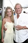 Amanda Hearst and Gary Swanson  at the Mercedes Benz Polo Challenge on Bridgehamtpon, N.Y. on 8-7-04.<br>photo by Rob Rich copyright 2004<br>516-676-3939<br>robwayne1@aol.com