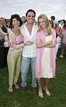 Pamela Fiore, Dr. Howard Sobel, and Amanda Hearst   at the Mercedes Benz Polo Challenge on Bridgehamtpon, N.Y. on 8-7-04.<br>photo by Rob Rich copyright 2004<br>516-676-3939<br>robwayne1@aol.com