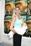 Gabrielle Reece with daughter Reece Viola Hamilton  at the RIDING GIANTS movie premiere on July 2, 2004 at the Southampton Cinema in Southampton, N.Y.<br>photo by Rob Rich copyright 2004 516-676-3939 robwayne1@aol.com